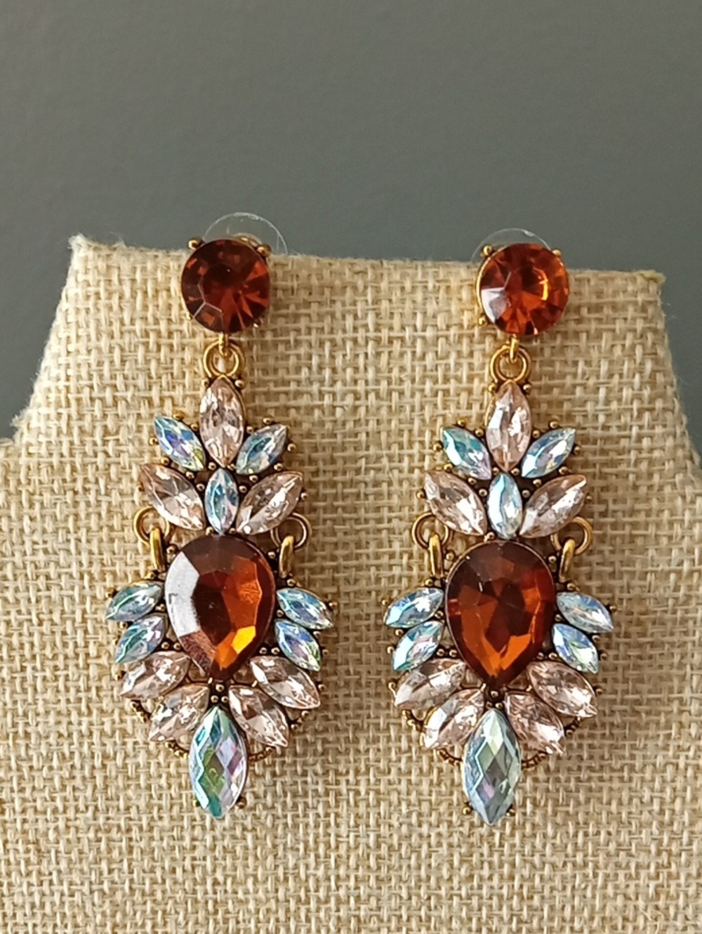 Formal Rhinestone Earrings - Picture 2 of 6